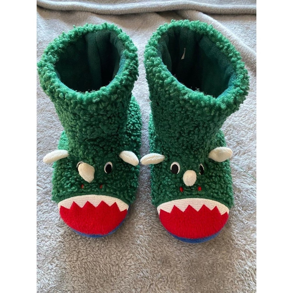 Totes Faux Wooly Fur Slippers Kids Shoe 13-1